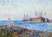 Frederick Mccubbin Ships, Williamstown by Frederick McCubbin painting